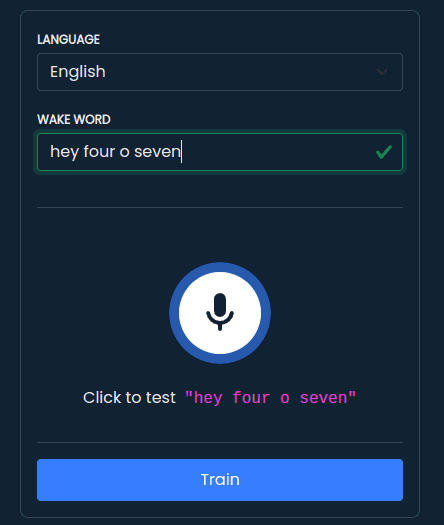 Train wake word using Picovoice Console - Phase A